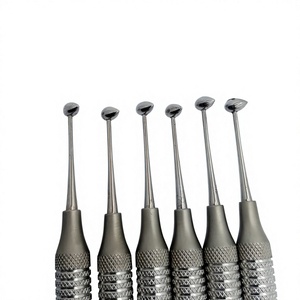 Ensemble de polisseurs dentaires manuels en acier inoxydable, poignée moletée, instrument chirurgical de classe I, couleur argent, double extrémité - Product Image 4