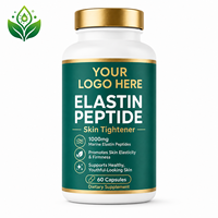 Peptides d'élastine marine 1000mg en capsules – Soutien de l'élasticité cutanée – Complément alimentaire – 60 capsules – Marque privée – Nutrition beauté
