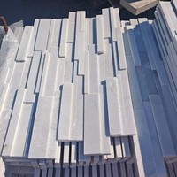 Vente directe usine – Panneaux muraux 3D modernes en marbre naturel, dalles de pierre empilées à surface fendue pour hôtels et villas