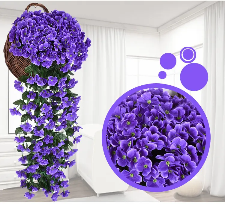 AW-002 yapay çiçek 3D gerçek dokunmatik orkide oturma odası dekorasyon duvar asılı yapay asma