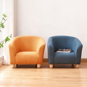 <span class=keywords><strong>Divano</strong></span> Moderno Minimalista per Bambini in Legno Massello e Tessuto <span class=keywords><strong>con</strong></span> Cuscini Morbidi per Camera da Letto e Hotel, Set <span class=keywords><strong>Divano</strong></span> per Soggiorno e Bambini - Product Image 5