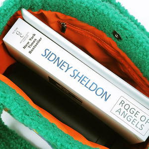 Orsacchiotto di pile Sherpa piccola <span class=keywords><strong>Vera</strong></span> Tote Bag peluche sotto le ascelle da donna soffice borsa a tracolla - Product Image 4