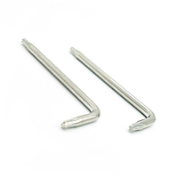 Clés Allen en gros d'usine 4mm 5mm 6mm 8mm nickelées 45 #   Clé en L en acier de sécurité pour Allen et Torx