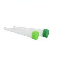 Tube de stockage en plastique résistant aux enfants de 98 mm et 120 mm, fermeture par poussée et rotation, solution d'emballage personnalisée avec logo couleur