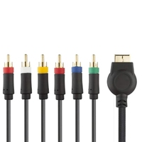 Kabel AV Video Audio Multi Out 1.8m Set Komponen TV HD untuk Konsol PS2 PS3 Kabel RCA Komponen