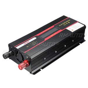 Convertisseur de tension double Xuyuan avec écran LCD, convertisseur de puissance double 12V/24V vers 220V à onde sinusoïdale modifiée pour utilisation automobile - Product Image 3