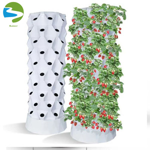 Système de culture <span class=keywords><strong>hydroponique</strong></span> pour serre/<span class=keywords><strong>maison</strong></span>/jardin, tour verticale en plastique pour la culture de la <span class=keywords><strong>laitue</strong></span> avec réservoir d'eau, 6/8/10 étages - Product Image 3