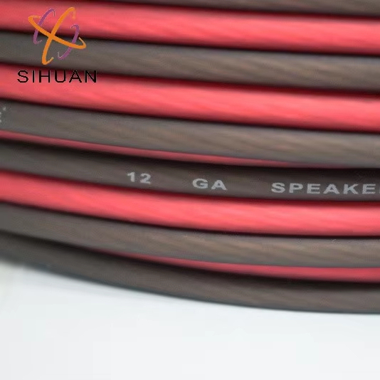 Customized 12 Awg Audio Video Speaker Wire Cable Car Audio Transparent Speaker Wire CCA Hifi Speaker Cable 102FT