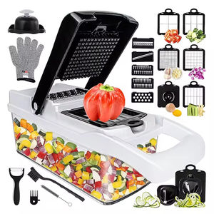 Coupe-légumes de cuisine, hachoir à oignons, hachoir à aliments 26 en 1, hachoir à légumes multifonctionnel avec gants - Product Image 1