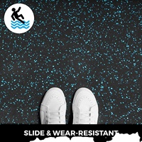 Tapete de Goma Antideslizante Ecológico de Alta Densidad, No Tóxico, Portátil, de 10 mm de Grosor, para Gimnasio, Fitness, Unisex