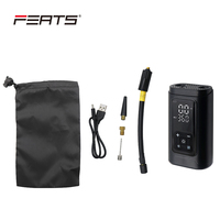 Pompe à air électronique intelligente rechargeable FERTS 150 PSI avec valve multifonctionnelle pour gonfler vélos, motos, voitures et ballons