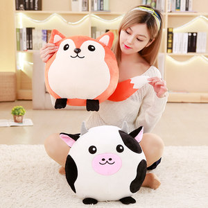 Cojín de felpa de cerdo de <span class=keywords><strong>Koala</strong></span> de zorro de vaca de peluche suave de dibujos animados para niños, niñas, niños, cojín para niños - Product Image 4