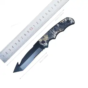 Global Best Sale Gut Hook 420J2 Steel Fixed Blade Tactical Knife For Outdoor Activities