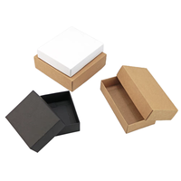 Kraft Paper Square Rigid Gift Boxes with UV Coating and Custom Printing