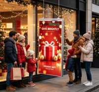 Écran LCD ultra-fin de 55 pouces à haute luminosité pour vitrine, affichage numérique pour magasin de détail, graphiques publicitaires pour vêtements