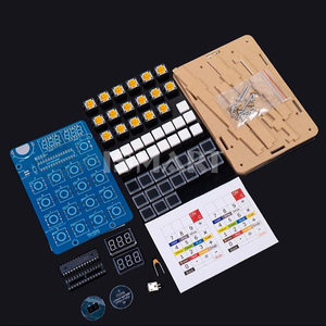 Tự làm điện tử kit mini máy tính hiển thị kỹ thuật số máy tính Kit 51 vi điều khiển đào tạo thí nghiệm hàn các bộ phận - Product Image 4