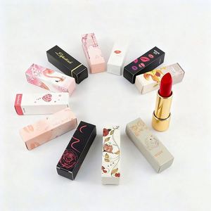 OEM Silver Stamped Lipstick White <b>Card</b> <b>Box</b> Premium Metallic Packaging <b>for</b> Lipstick Tubes and Beauty Products - Product Image 3