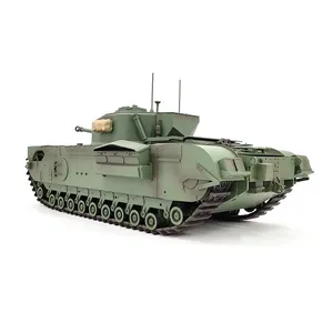 2024 Mk7 1/16 RC Xe Tăng C2310 Điều Khiển Từ Xa Xe Tăng Anh Quân Đội Churchill Chính Chiến Đấu Xe Tăng Mô Hình Kim Loại Theo Dõi Off-Road Xe Đồ Chơi