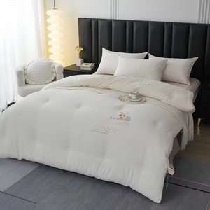 Minimalistisch Bedrukt Patroon Verdikte Ademende Wollen Quilt Comfortabele Thermostatische Deken In Huis Met Katoenen Vulling - Product Image 1