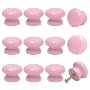 Vente en gros de meuble de cuisine commode armoire penderie poignées rondes bouton de tiroir en bois champignon - Product Image 6