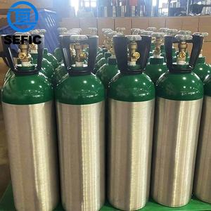 Cilindro de Oxígeno Medicinal Portátil Ligero de Alta Presión ISO7866 DOT3AL ME MD Tamaño 1L 2L 5L 10L 15L 20L 40L 50L - Product Image 5