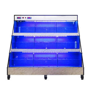 Exhibidor <span class=keywords><strong>de</strong></span> Mariscos Cuadrado <span class=keywords><strong>de</strong></span> Vidrio con Iluminación, Acuario para Conservación <span class=keywords><strong>de</strong></span> Cangrejos, Calamares y Langostinos, 100L-1000L, Ahorro <span class=keywords><strong>de</strong></span> Energía - Product Image 6