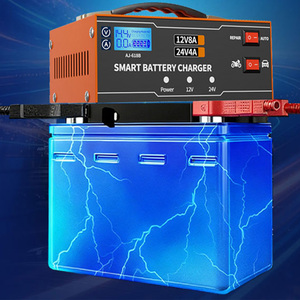 Chargeur <span class=keywords><strong>de</strong></span> batterie automobile intelligent 6/8/12/14/16/24V et chargeur d'entretien entièrement automatique avec pinces <span class=keywords><strong>de</strong></span> câble - Product Image 5