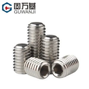 Tornillos de Fijación de Extremo Plano de Acero Inoxidable 304 Guwanji, M3 M4 M5 M6, Cabeza Hexagonal, Sin Cabeza, DIN916, Métricos, Grado A - Product Image 2