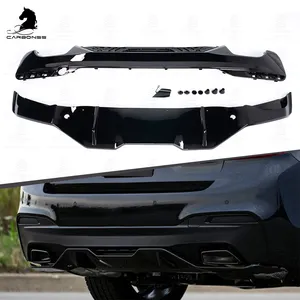 ABS Gloss Black Body Kit Grill Car Accessories Front Bumper Spoiler Diffuser Side Skirts Mirror For BMW 5 Series G30 2017-2022