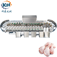 Machine de tri pondéral de qualité alimentaire pour volailles, pattes de poulet, ailes, trotteurs de porc, saucisses, steaks Kehong KHLH-6J