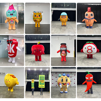 Costume gonflable personnalisé pour événements amusants, costume de mascotte de dessert gonflable interactif pour la publicité