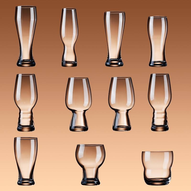 Free Sample Glass Beer Cup Large Capacity Craft Beer Mug Transparent Crystal Wheat Beer Drinking glassware