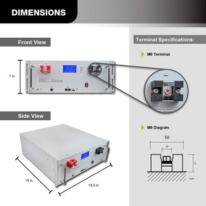 Batteries au lithium solaires 48V 100Ah LifePO4 51.2V Batterie d'énergie renouvelable 5kwh Batteries au lithium-ion - Product Image 6