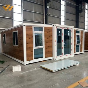 Conteneur pliable et extensible de 20, 30 et 40 pieds, direct usine, en panneaux sandwich préfabriqués, pour bureaux, résidences et bâtiments temporaires habitables - Product Image 2