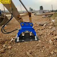 Compacteur à plaques vibrantes hydrauliques HOMIE pour le compactage du sol et des routes, adapté aux excavatrices de 18 à 24 tonnes, en promotion