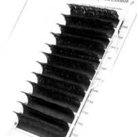 XIUSUZAKI Nouveau design 0,05 mm 0,07 mm Cils en laine professionnels à l'aspect naturel Bouclés Ondulés Extensions de cils en laine Rouleau de cils