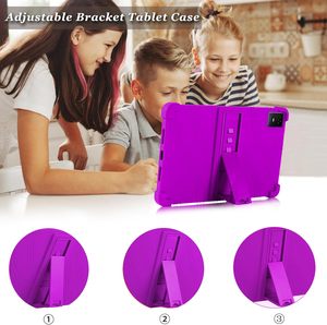 Fundas de Silicona Suave para Tablet TCL <span class=keywords><strong>Tab</strong></span> <span class=keywords><strong>10L</strong></span> Gen 4 2025 de 10.1 Pulgadas, con Soporte Ajustable y Protección Antigolpes - Product Image 3