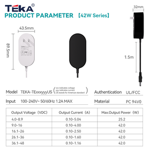 Adaptateur secteur certifié UL FCC 12V3A 24V1.5A Prise US <span class=keywords><strong>pour</strong></span> routeur, bande LED, terminal de point de vente, caméra de sécurité - Meilleure vente - Product Image 5