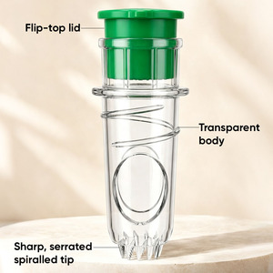 Manual Lemon Squeezer with Twist Design, Food-Grade Plastic Citrus <b>Juicer</b> with Pulp Separator for Commercial Kitchen & Home Use - Product Image 3