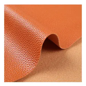 H397 Made in China Lychee Pattern Semi PU Artificial Leather for Bags, Handbags, Belts, Sofa Leather Material Upholstery Fabric