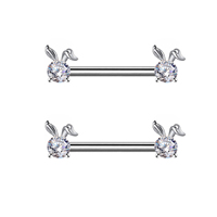 Chaîne en or heartth en acier inoxydable pour femme, Piercing de mamelon en acier inoxydable pour homme, bijoux de corps
