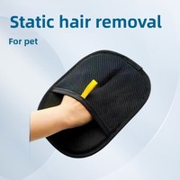 Gant de toilettage électrostatique réutilisable et efficace pour chats et chiens, nouvelle version 2025 pour l'élimination des poils d'animaux