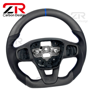 <span class=keywords><strong>พวงมาลัย</strong></span>รถยนต์แบบสปอร์ตตกแต่งพิเศษ คาร์บอนไฟเบอร์เคลือบด้าน หุ้มหนัง สำหรับรถฟอร์ด โฟกัส MK4 MK8 เฟียสต้า ST MK7 MK7.5 ปี 2009-2017 - Product Image 3