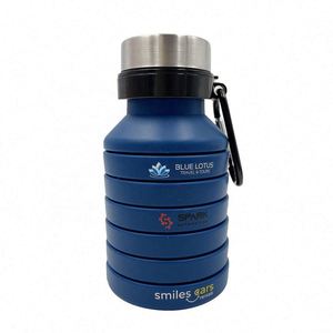 Botella de Agua Plegable de Silicona para Beber Directamente, Artículos Promocionales Plegables para Agua Hirviendo - Product Image 4