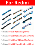 Tombol Volume daya, bagian pengganti ponsel on Off Side, tombol Volume daya untuk Xiaomi Redmi Note 11S 11 Pro 4G 5G 11E 11 Pro Plus C65 F3