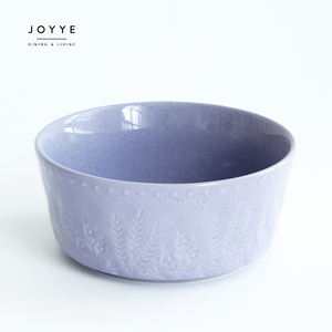 JOYYE 7 pollici 8 pollici ciotole per zuppa cinesi in ceramica bianca grande insalatiera in gres con coperchio - Product Image 2