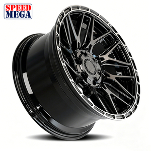 SPEED MEGA forged truck custom 20x10 Gloss black machine face aluminum One piece cast multi <b>spoke</b> rims - Product Image 1