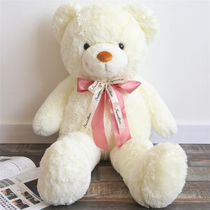 Peluche de Gran Tamaño, 100-120 cm, Oso de Peluche con Lazo de Cinta para Regalo de Cumpleaños para Niña - Product Image 3