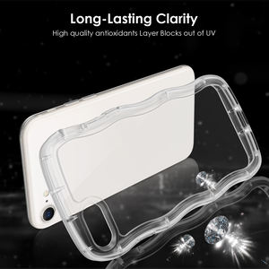 2024 Candy Color Wave Frame a prueba de golpes TPU funda protectora transparente para teléfono para <span class=keywords><strong>iPhone</strong></span> 7G/8G/<span class=keywords><strong>SE</strong></span> <span class=keywords><strong>2020</strong></span>/<span class=keywords><strong>SE</strong></span> <span class=keywords><strong>2022</strong></span> - Product Image 2