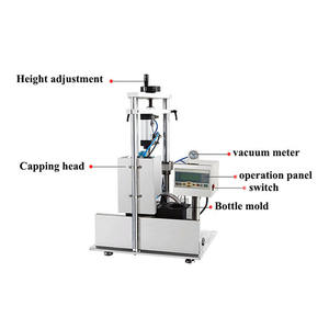 Semi-Automatic Jam Glass Jar Bottle Twist Off <b>Vaccum</b> Capping Sealing <b>Machine</b> for Food Factory - Product Image 6